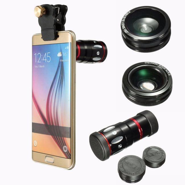 Kit obiectiv pentru smartphone cu clip 1