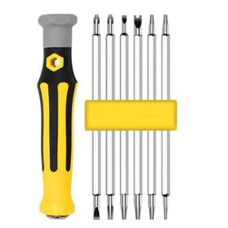 Magnetic screwdriver with bits SS6