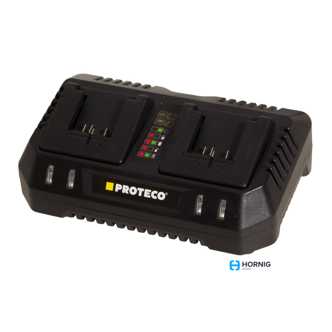 Încărcător sistem PROTECO 20V, 4A, pentru două baterii, 51,99 - NAB - 20 - DUAL ZO_TE000036 1