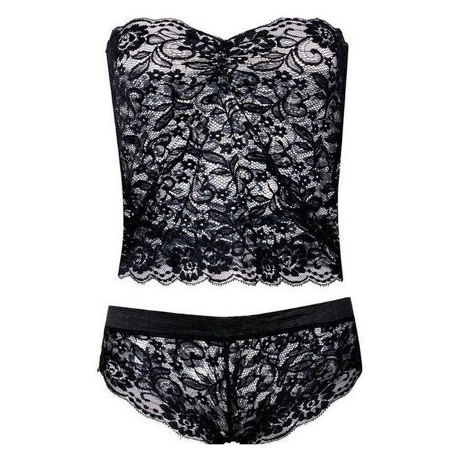 Set sexy din dantelă - 3 culori Negru - 2 - S, Mărimi XS - XXL: ZO_223905-S-BLACK 1