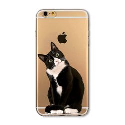 Husă transparentă din silicon pentru iPhone 5/5s 6/6s 6Plus/6sPlus - motive animale