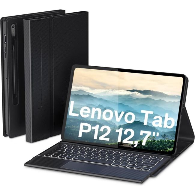 Калъф с клавиатура за Lenovo Tab P12 12.7" 2023г ZO_BE1700858 1