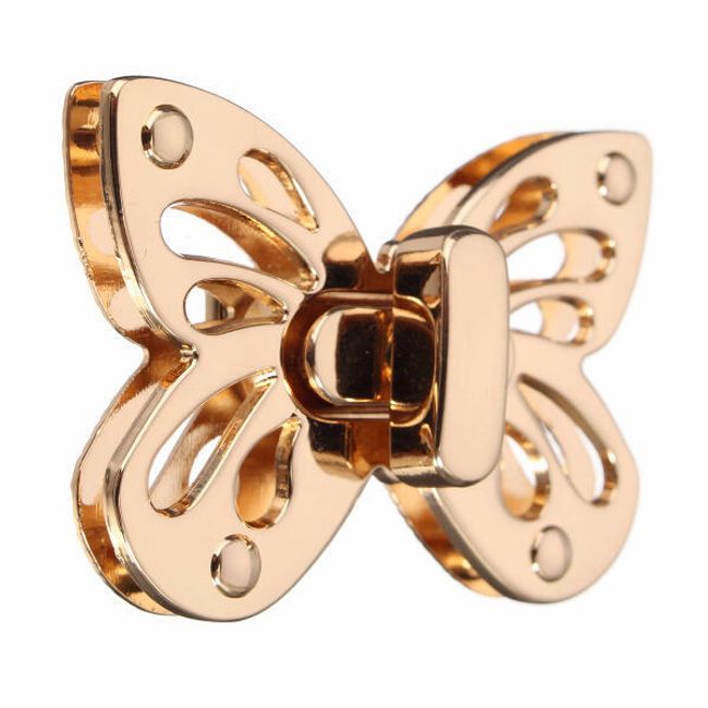 Metalno dugme u obliku leptira - za torbicu 1