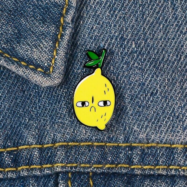 Brož - citron NU528 1