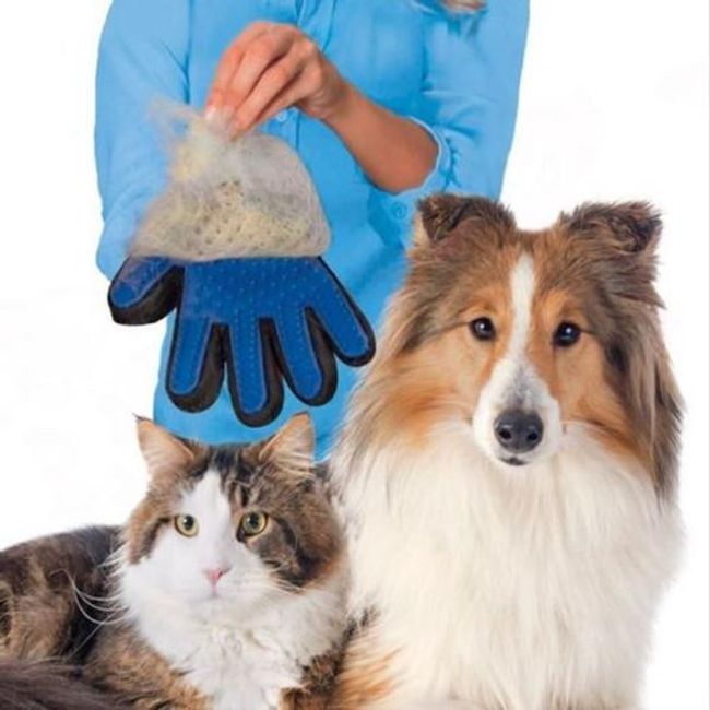 Silikonová rukavice na psí nebo kočičí srst 1