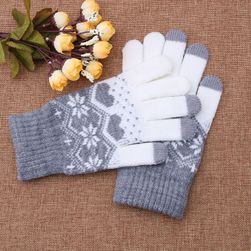 Dámske rukavice - šedé