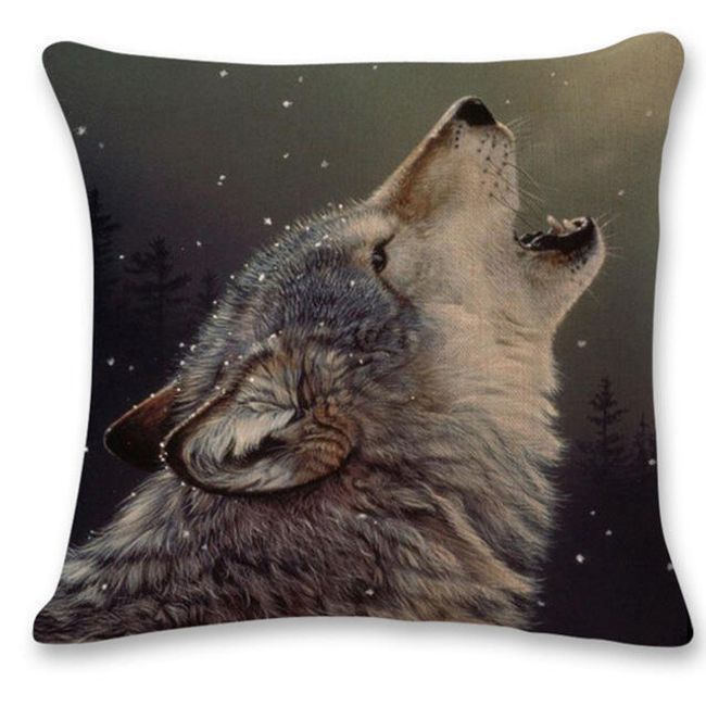 Poszewka na poduszkę - motyw wilka 1