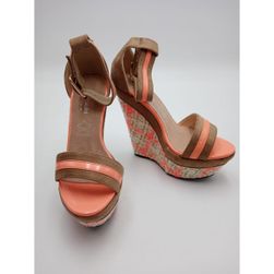 Ženski modni sandali na klin s paščki Intrépides Shoes, oranžna, SHOES Velikosti: ZO_0ca5b2f6-14a1-11ed-86c7-0cc47a6c9c84