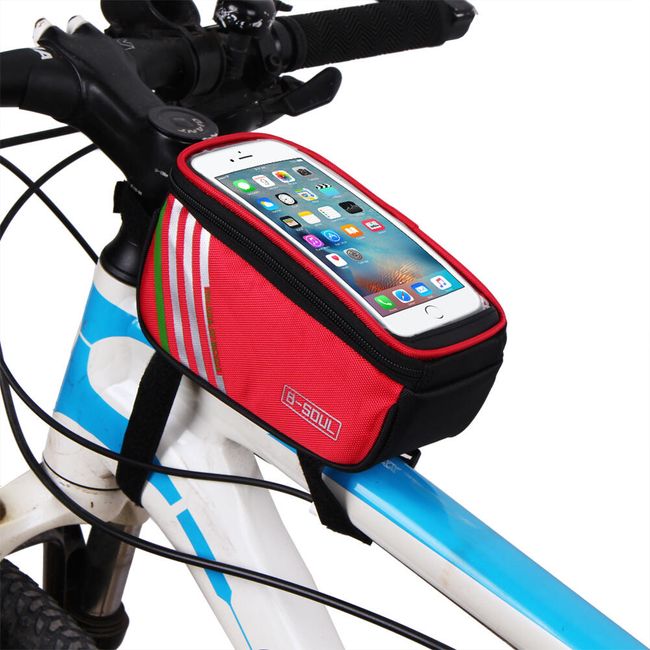 Vázra tehető kerékpár, biciklis táska telefontartóval - 4 változat 1