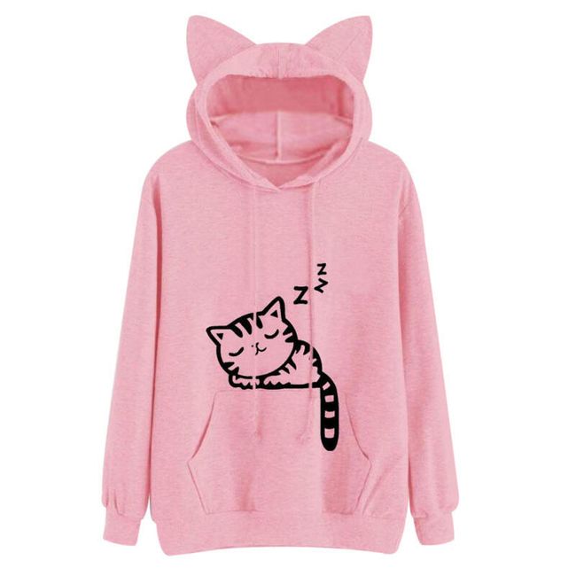 Разкошен пуловер с котешки уши - 4 цвята 1