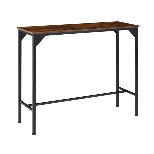 Barový stôl Kerry 120x40x100,5cm Priemyselné tmavé drevo, rustikálny ZO_404339 1