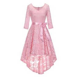 Rochie de dama cu mâneci lungi din dantelă - 3 variante