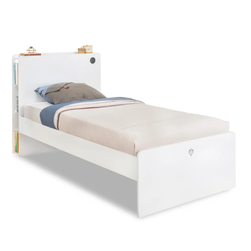 Bílá jednolůžková postel 120x200 cm – ZO_257479
