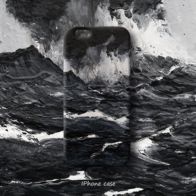 Pouzdro pro iPhone - design rozbouřeného moře 1