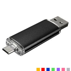 Pamięć flash 32 GB - złącze USB 2.0 i micro USB, 8 kolorów