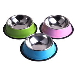 Castron metalic pentru câini - mix de culori și dimensiuni