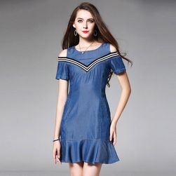 Letní džínové šaty - 2 barvy