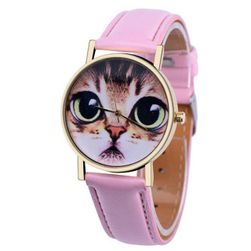Zegarki ze słodkim kotem - różne kolory