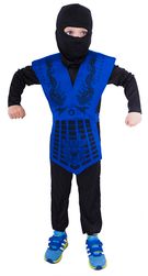 Kostium ninja niebieski dla dzieci (S) RZ_821163