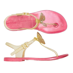 ZHOELALA, bielo - ružové sandále s motýlikom, zl - bf02, Veľkosti obuvi: ZO_77f7bc26-fae6-11ed-a460-4a3f42c5eb17