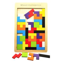 Drewniane puzzle dla dzieci 