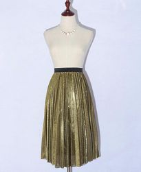 Plisirana suknja u sjajnom dizajnu - 4 boje