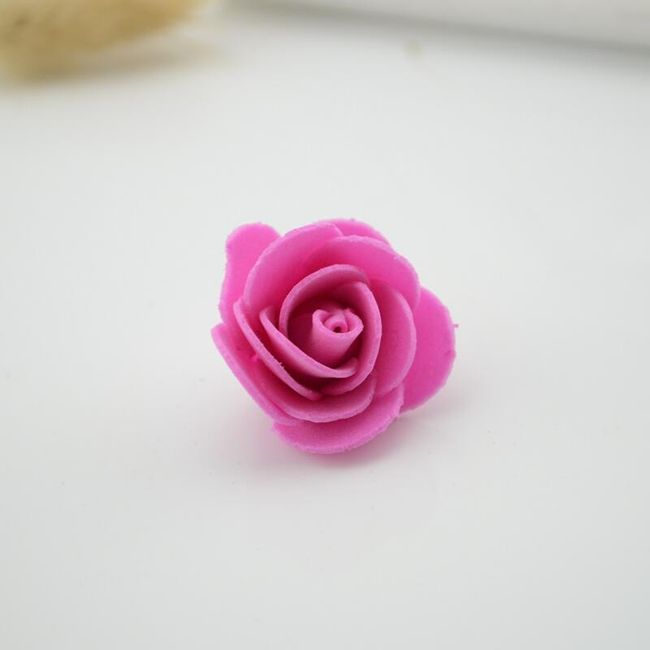 Mini dekoratívne penové ružičky - 10 ks 1