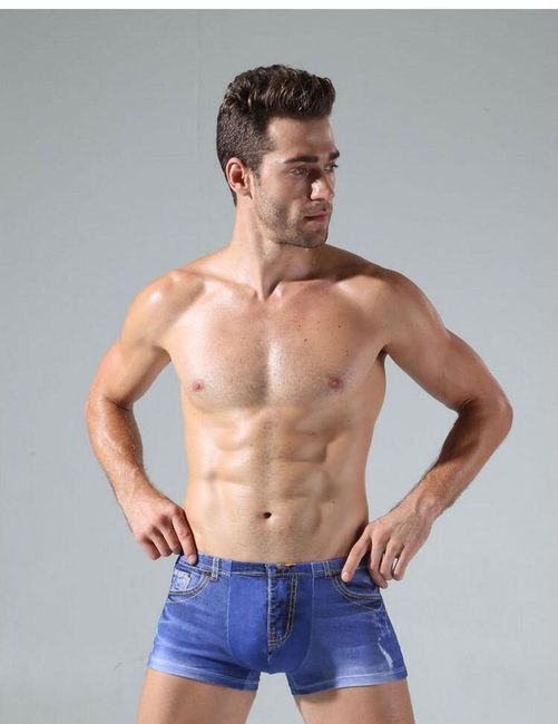 Pánské boxerky s imitací džínů - 6 varianty 1