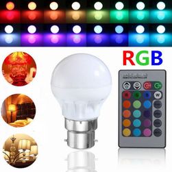 Becurile LED își schimbă culorile de pe telecomandă