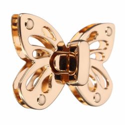 Metalno dugme u obliku leptira - za torbicu