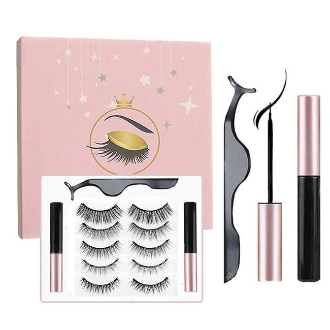 Set of magnetic eyelashes and eyeliner MR02 1