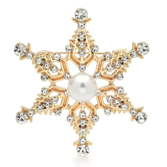 Ženska broška Snowflake 1