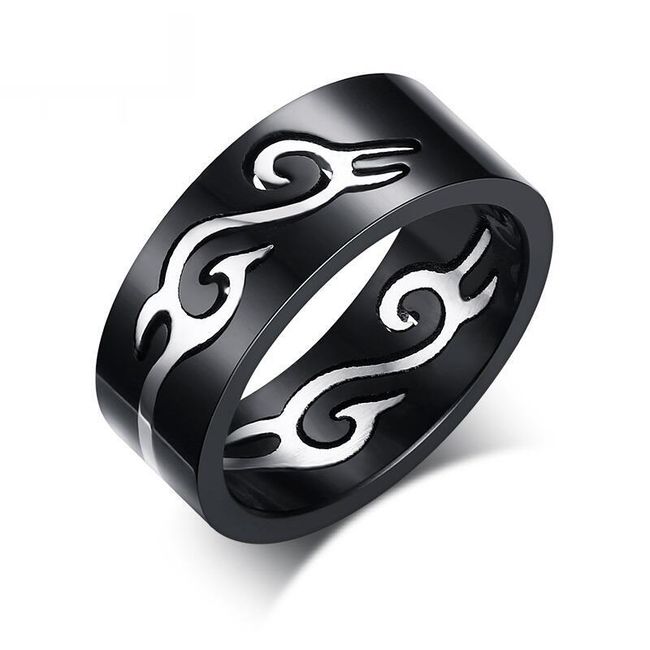 Pánský prsten s tribal vzorem 1