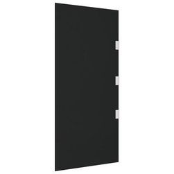 Boční stěna k vchodové stříšce černá 50 x 100 cm tvrzené sklo ZO_151463