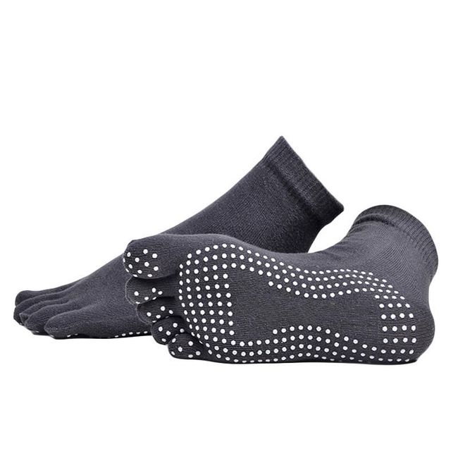 Sportovní prstové ponožky s protiskluzovými detaily 1