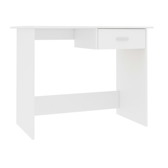 Stôl biely 100 x 50 x 76 cm drevotrieska ZO_802138-A 1