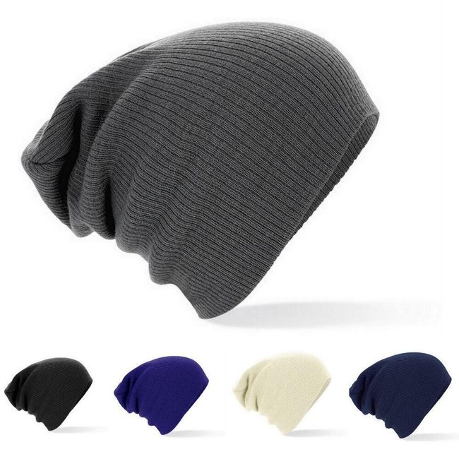 Modna czapka dzianinowa w różnych kolorach 1