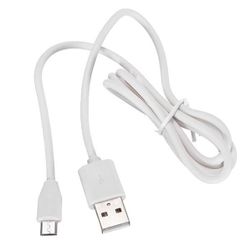 Кабел за данни/зареждане с micro USB в бяло