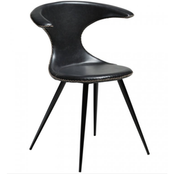 Czarne skórzane krzesło do jadalni w stylu vintage DAN - FORM Flair 2 szt. ZO_254410