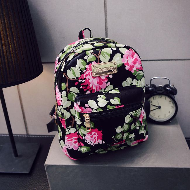 Dámský batoh s květinami - 3 barvy 1