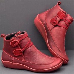 Damskie buty zimowe Cathrine A Red - rozmiar 4, Rozmiary obuwia: ZO_236565-34
