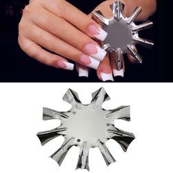 Metal template for french manicure TF4882