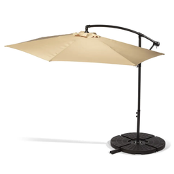 Beżowy parasol bez podstawy Happy Sun, ø 300 cm ZO_209105