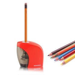 Elektrické ořezávátko na tužky - červená barva