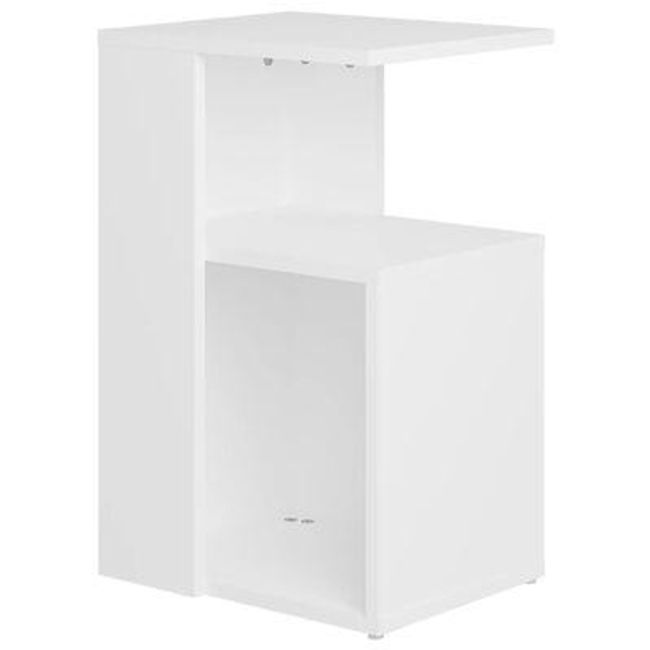 Odkládací stolek bílý 36 x 30 x 56 cm dřevotříska ZO_802993 1