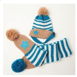 Зимен комплект за деца - шапка + шал