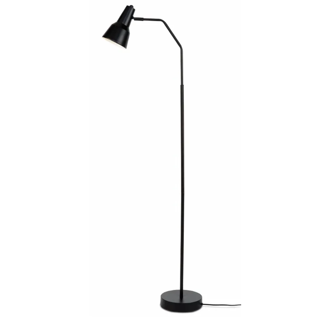 Černá stojací lampa s kovovým stínidlem (výška 140 cm) Valencia – ZO_280777 1