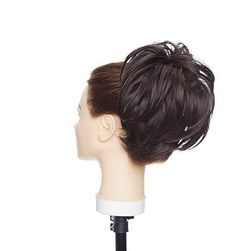 Coafură Messy Bun cu bandă elastică, maro închis ZO_238879