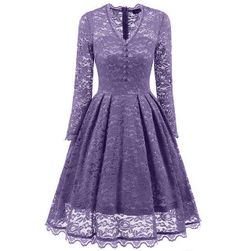 Vintage čipkované šaty - 8 farieb
