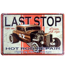 Retro tin sign B06862